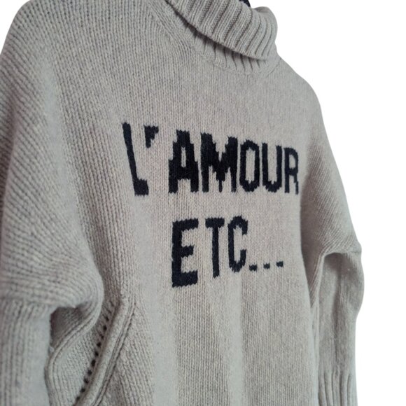 Zadig & Voltaire Alma L’Amour Etc Merino Wool Turtleneck Sweater XS - Picture 3 of 9